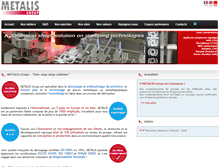 Tablet Screenshot of metalis-group.com